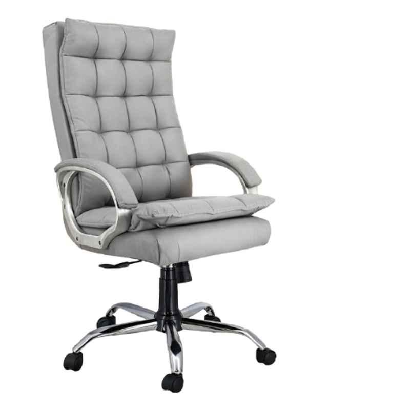 Newturn Boxer HB Premium Synthetic Leather Grey High Back Ergonomic Chair