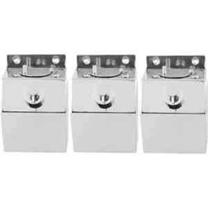 Fastgear 490ml Stainless Steel Wall Mounted Liquid Soap Dispenser (Pack of 3)