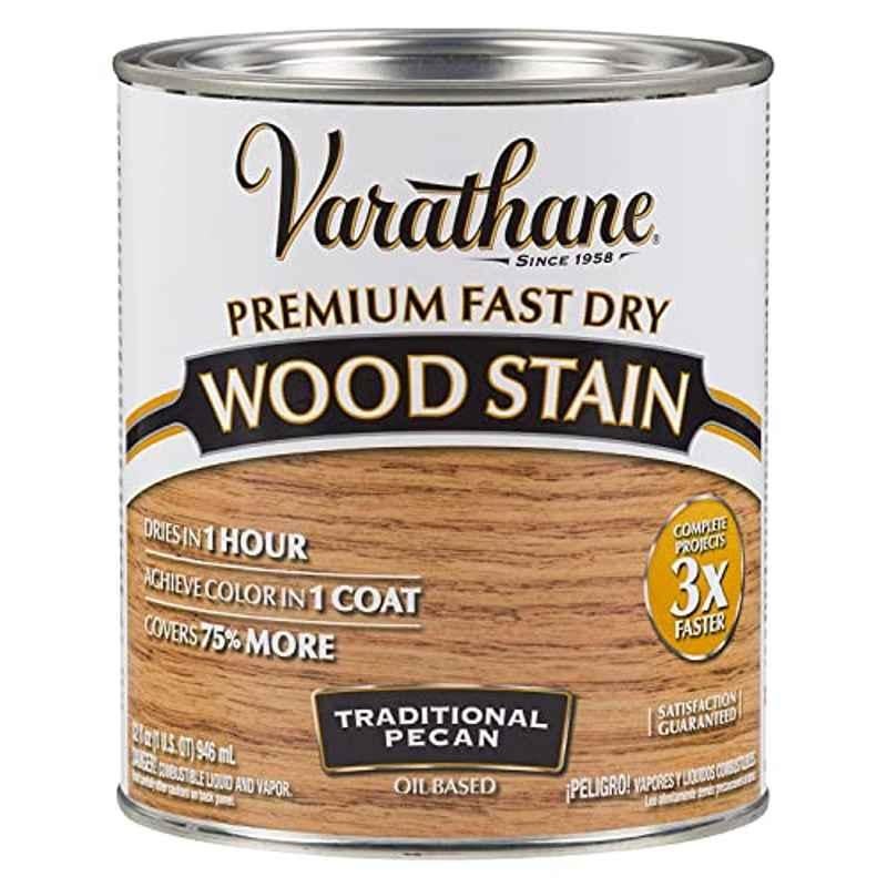 Rust-Oleum Varathane 946ml Traditional Pecan Wood Stain Premium Fast Dry Coating, 262013