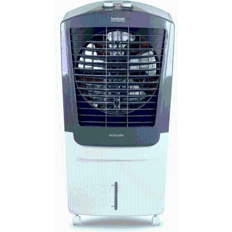 Hindware Vectra Plus 210W 100 Liter Plastic Grey & White Desert Air Cooler | Anti Bacterial Protection