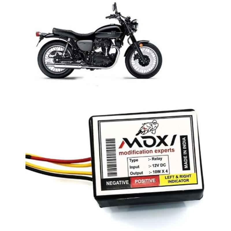 Auto Pearl 12V Black Front & Rear Flasher Indicator Light for W800