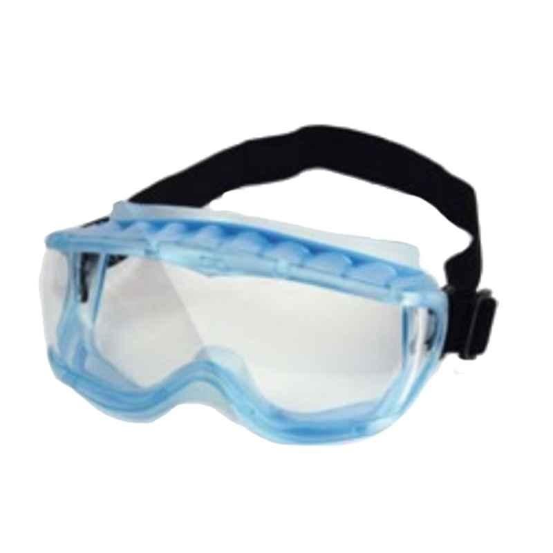Techtion Panorama Multipro Blue-tint PVC Frame Chemical & Grinding Goggles