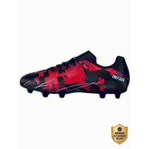 Nivia INFRA8 Black Red Football Shoes for Men, Size: 8