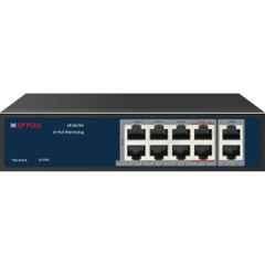 CP Plus 8 Port + 2 Uplink Port Switch with High Data Transfer & PoE Watchdog AI Function, CP-ANW-HPU8H2-N12