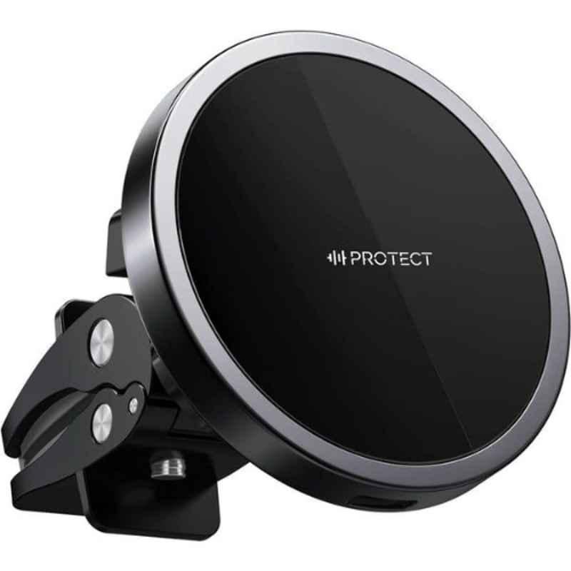 Protect Black Magnetic Fast Wireless Car Charger Holder, JR-Z240