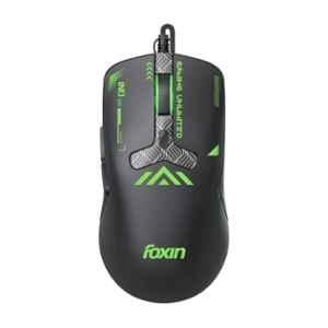 Foxin Phantom GM 104 7200DPI Black Wired Optical Gaming Mouse with 1.5m Cable, 10 Million Clicks & RGB Lighting