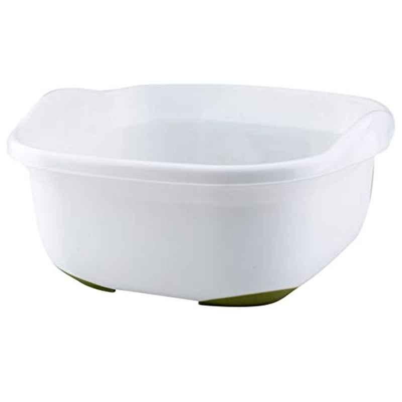 Addis White & Green Soft Touch Washing Bowl