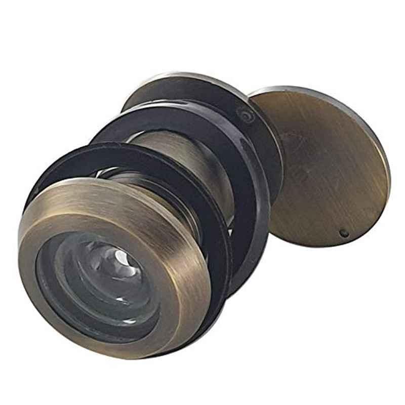 Aquieen Brass Antique 200 Degree Eye Viewer Door Lens for Main Door Handles with Close Shutter