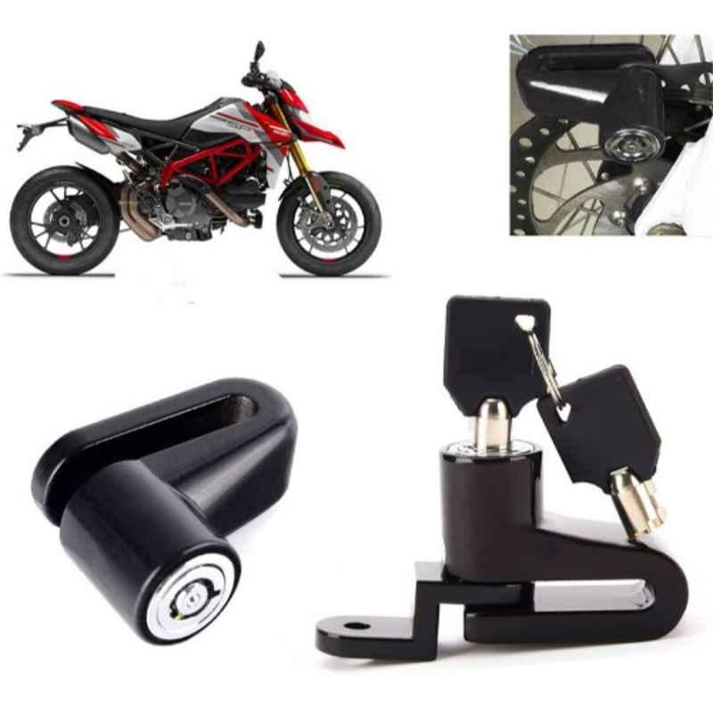 Auto Pearl Steel Black Heavy Duty Anti-Theft Disc Brake Lock for Hypermotard 939, Lock_146