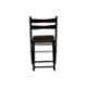 Angel Furniture 14x14x36 Inch Walnut Finish Sheesham Wood Folding Chair, AFC-012W