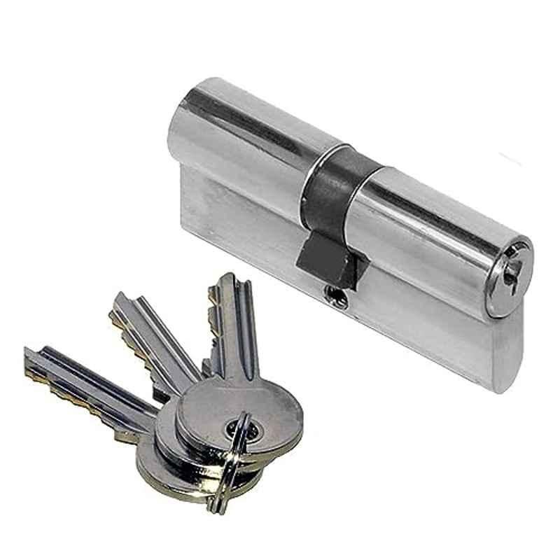Robustline 100mm Stainless Steel Cylinder Lock Set with Both Side Keys