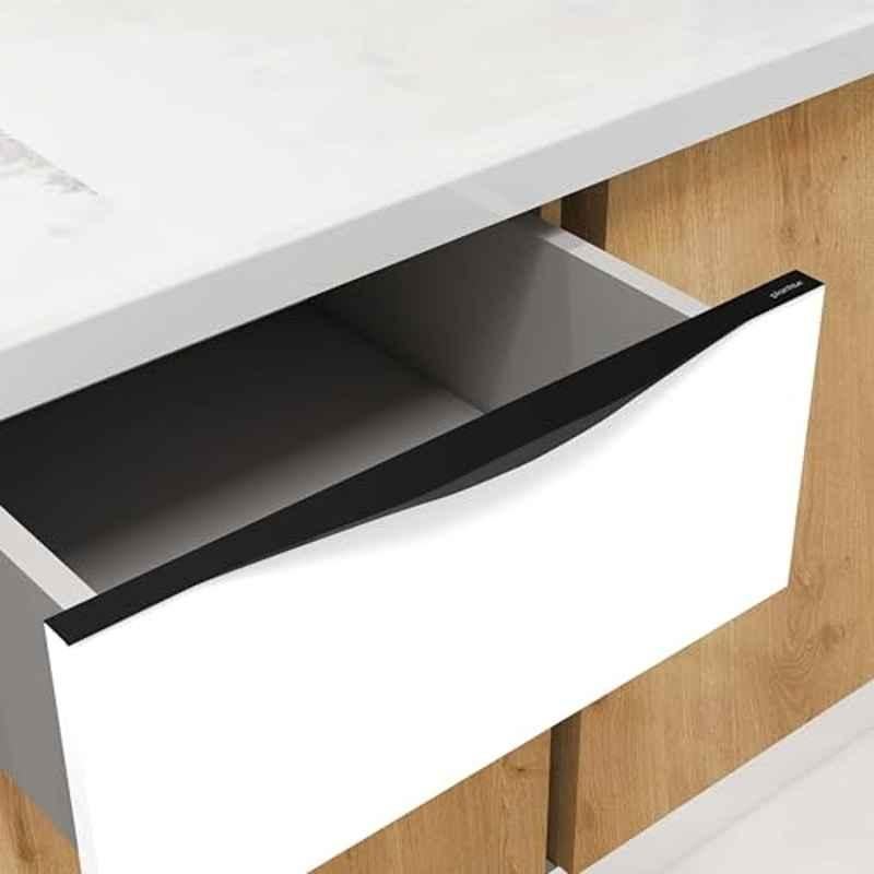 Plantex Black Profile Handle for Kitchen Cabinet/18 inch Aluminium Drawer Profile Handle/Wardrobe Pull Handle for Home/Office/Hotel, APS-PF-1001-BLCK-18-IN-PROFILE-HANDL-PK1