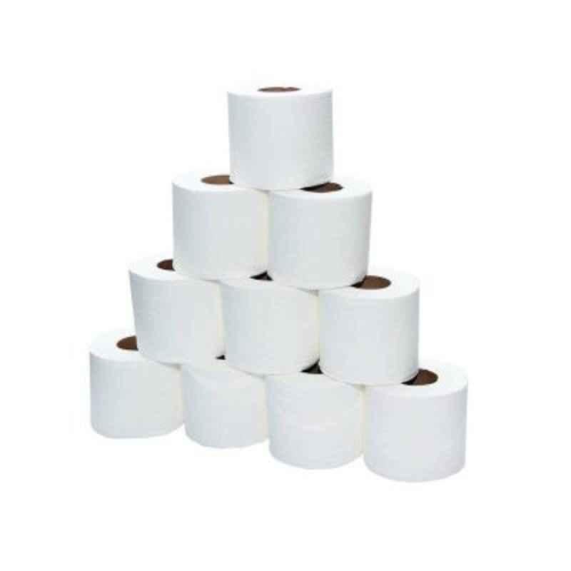 10 Pcs 500 Sheets 2 Ply Toilet Tissue Rolls Box