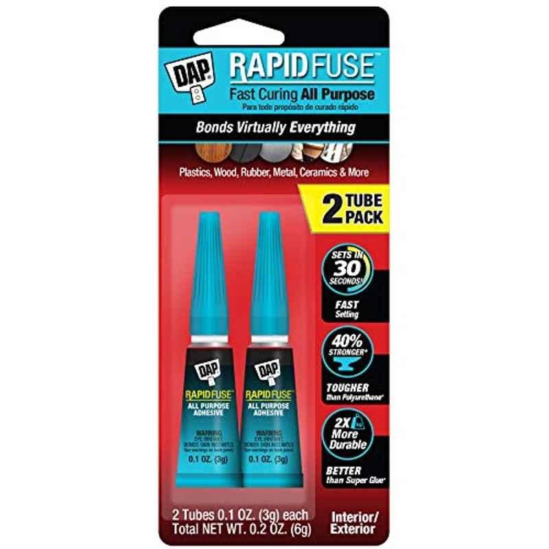 DAP Rapid Fuse 2 Pcs 3g All Purpose Adhesives Set