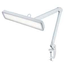 Optike 30W White Industrial Working Lamp with Articulating Arm & Dimming, KWL9505B