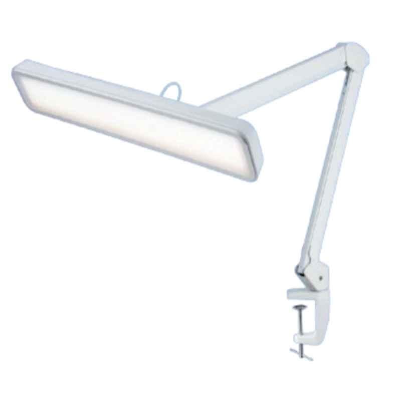 Optike 30W White Industrial Working Lamp with Articulating Arm & Dimming, KWL9505B