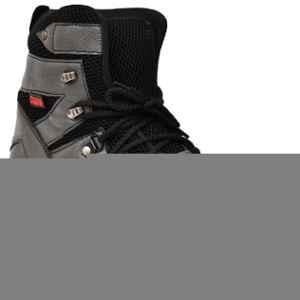 Ozarro Leather Steel Toe Grey Safety Shoes, S4443, Size: 6