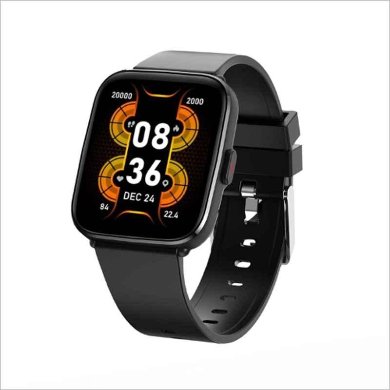 Gizmore GizFit Blaze PRO 1.69 inch Touchscreen Black BT Calling Smartwatch