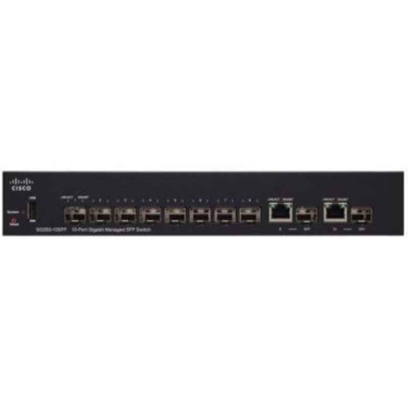 Cisco SG35010SFP 10 Gigabit Ethernet Ports Managed Switches, SG35010SFPK9UK