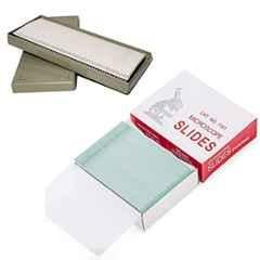 Clear & Sure 50 Pcs 25.4x76.1mm Microscope Glass Slide Set with 50 Index Marking (Pack of 5)