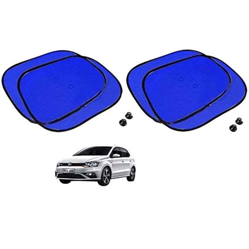 Kozdiko 4 Pcs Blue Chipkoo Car Window Sunshade Curtain Set for Volkswagen Polo GTI, koz_83043