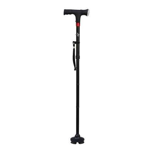 Tynor 110kg Aluminium Grey Trio Walking Stick, L44OAAA, Size: Universal