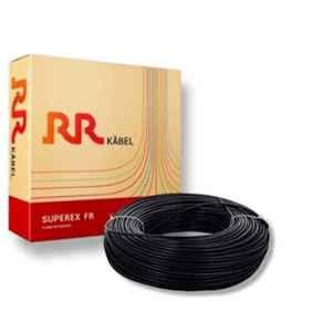 RR Kabel 4 Sqmm Single Core PVC Copper Black RR-Unilay FR Flexible Cable, 10301044002, Length: 90 m