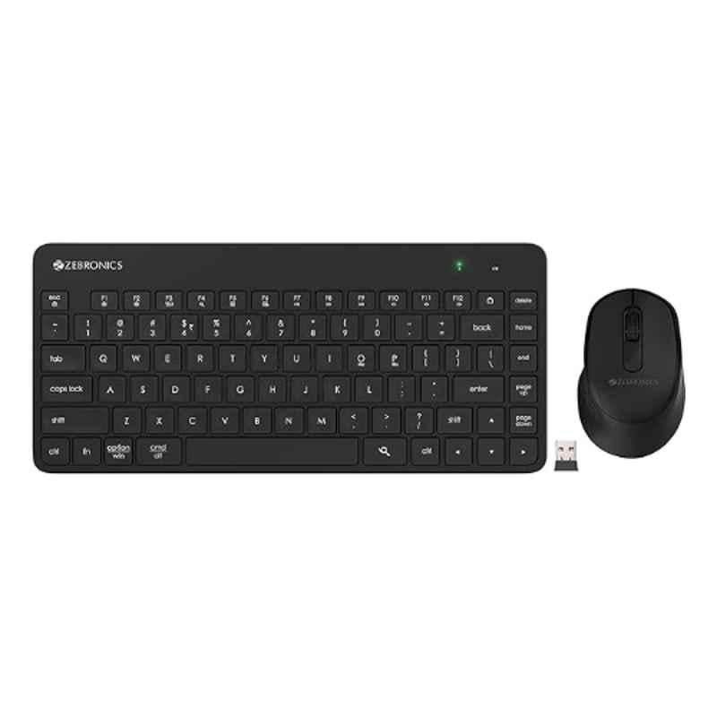 Zebronics Companion 201 83 Keys Black Wireless Keyboard & Mouse Combo