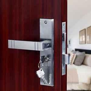 Voltizi Spacio 8 inch Stainless Steel Matt Finish Cylindrical Mortise Door Lock Handle Set