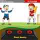 Strauss 37x8x7cm PVC Cricket Stumps Stand, ST-1592
