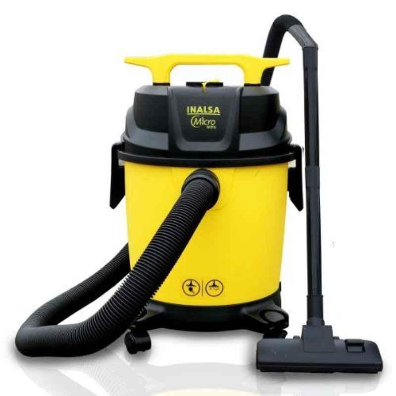 Inalsa Micro WD10 1000W Yellow & Black Wet & Dry Vacuum Cleaner
