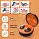 Zebronics Orange Splash Proof Earbuds with Type C Portable Charging Case, ZEB-SOUND BOMB 1