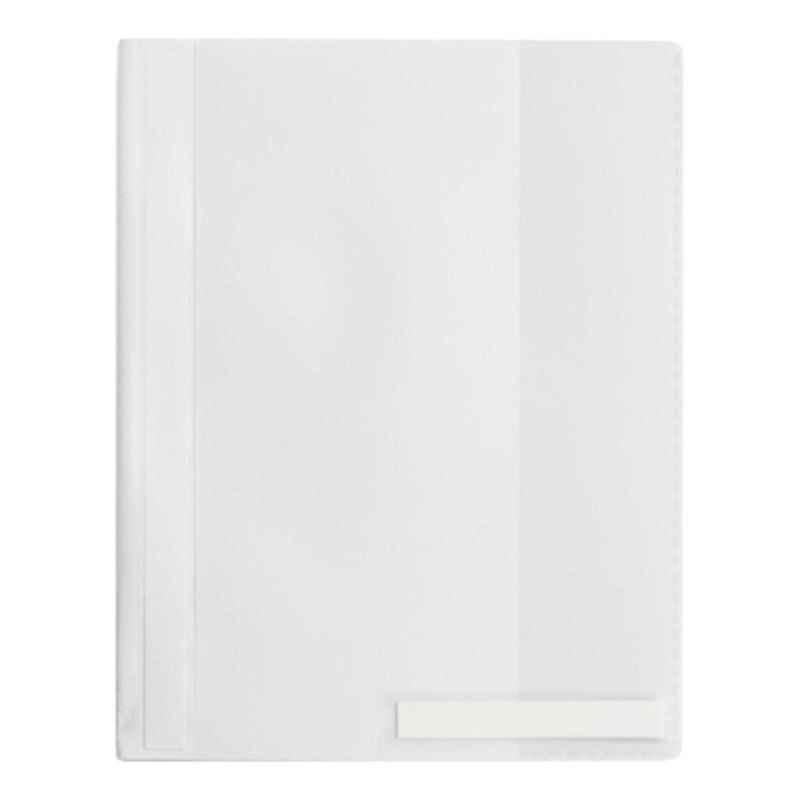 Durable 2510-02 A4 White extra wide Clear View Folder with pocket