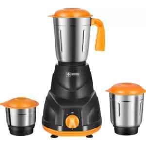 Havok Hero 750W Plastic Black & Orange Copper Winding Mixer Grinder with 3 Jars