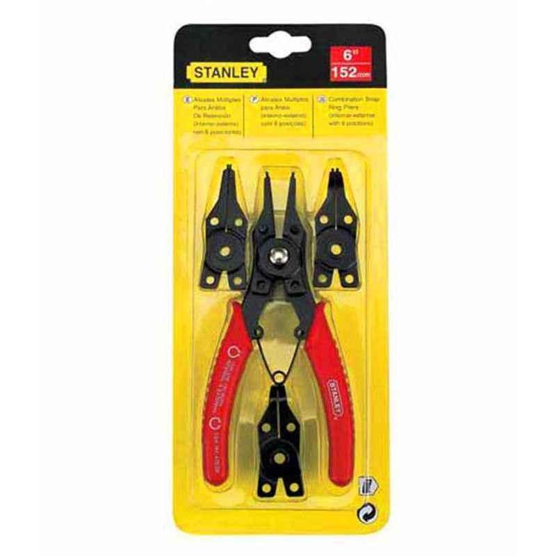 Stanley 6 Inch Combination Snap Ring Plier, 84-168