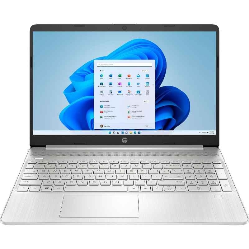 HP 15.6 inch 256GB SSD 8GB 11th Gen Intel Core i5-1135G7 Windows 11 Home Silver FHD Laptop, 15-DY2193DX