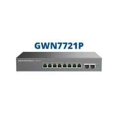 Grandstream 8x 2.5 GigE, 2x 10G SFP+ & 8x PoE/PoE+ Layer 2-Lite Managed Multi-Gig Network Switch, GWN7721P