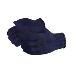 Noble 40g Blue Cotton Knitted Gloves, Size: Free (Pack of 60)