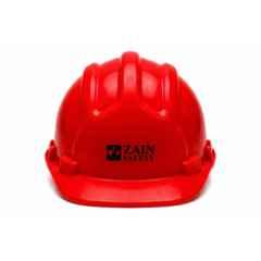 Zain Safety Shield Lite-1000P HDPE Red 4 Point Plastic Suspension Pin Lock Safety Helmet with Slip Fit Adjustment