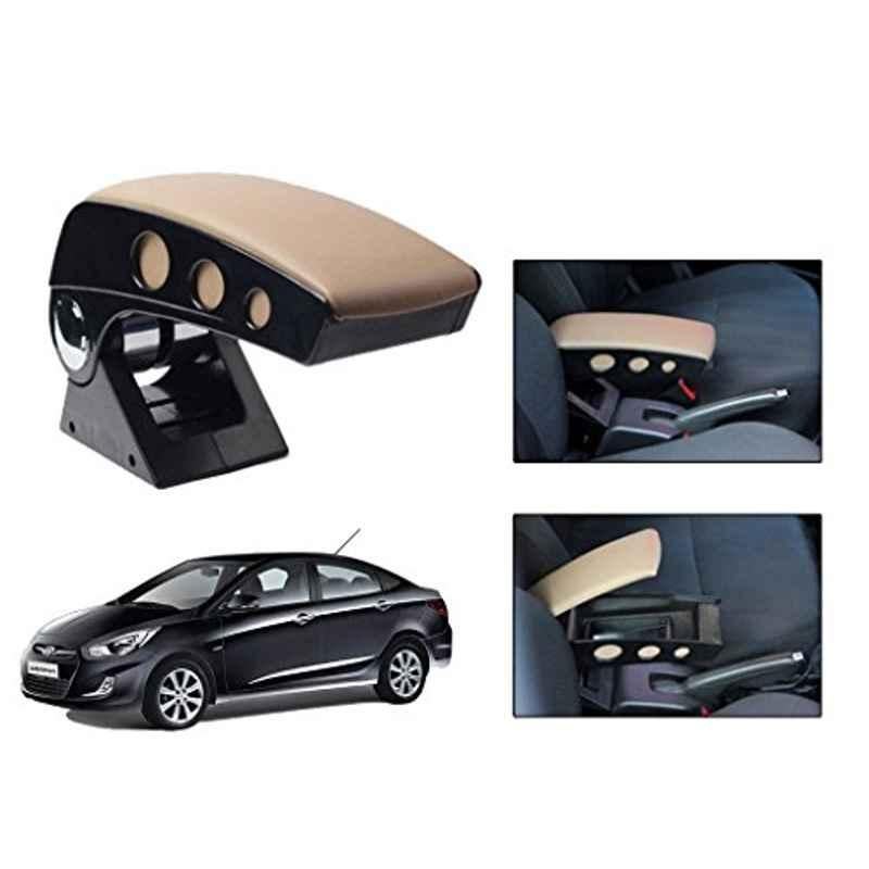 Kozdiko Beige Chrome Finish Car Armrest for Toyota Etios