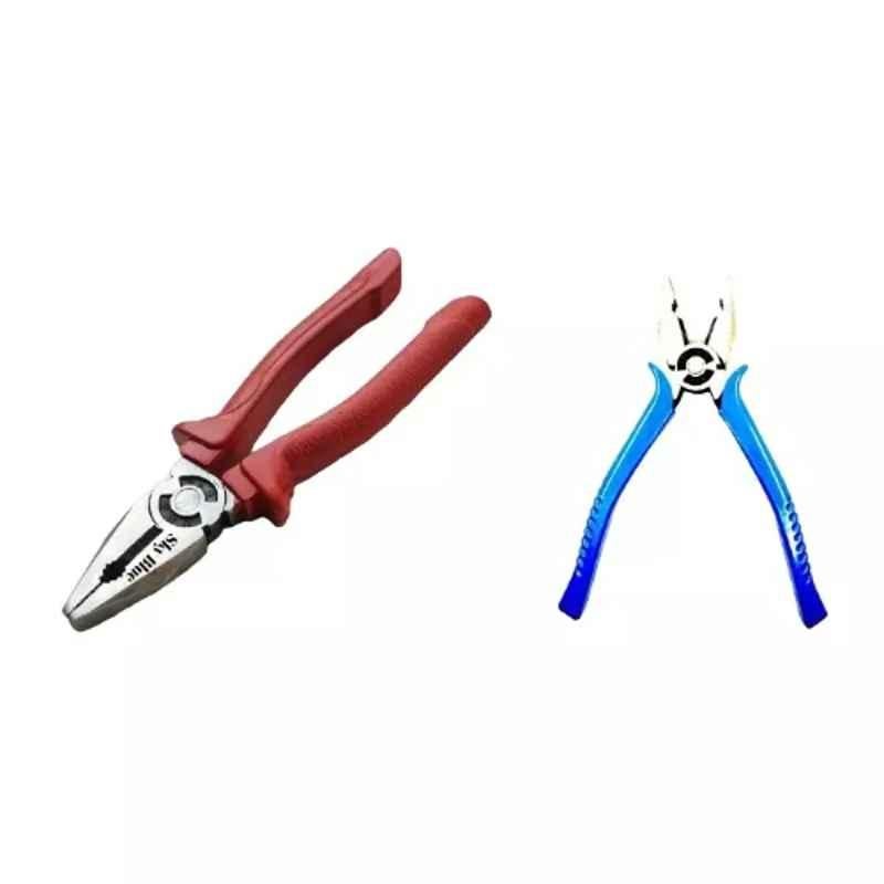 Sky Blue 2 Pcs 7.8 inch Lineman Plier Combo, SBE_PLIER_COMBO_MOD_00555