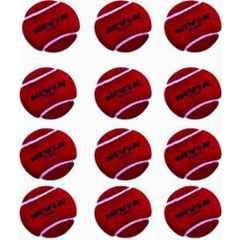 Nivia Heavy Cricket Tennis Ball (Pack of 12, Red) Cricket Tennis Ball (Pack of 12)
