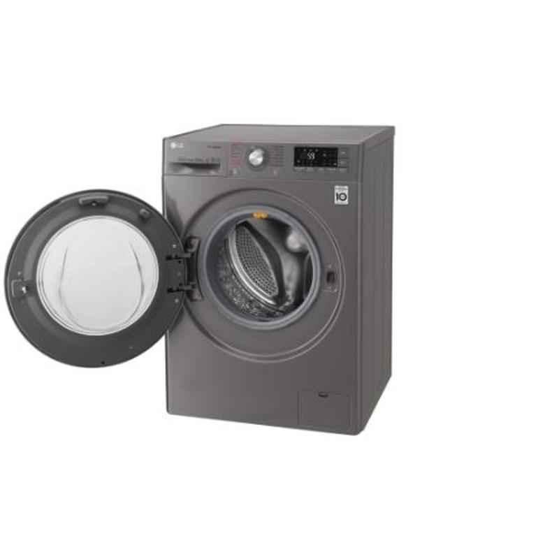 LG 10.5kg Stone Silver Front Load Washing Machine, F4J8JSP2S