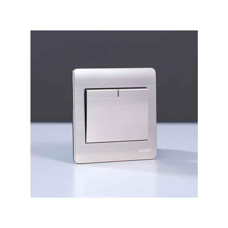 Milano 16A Beige 1 Gang 1 Way Switch, 210800100018
