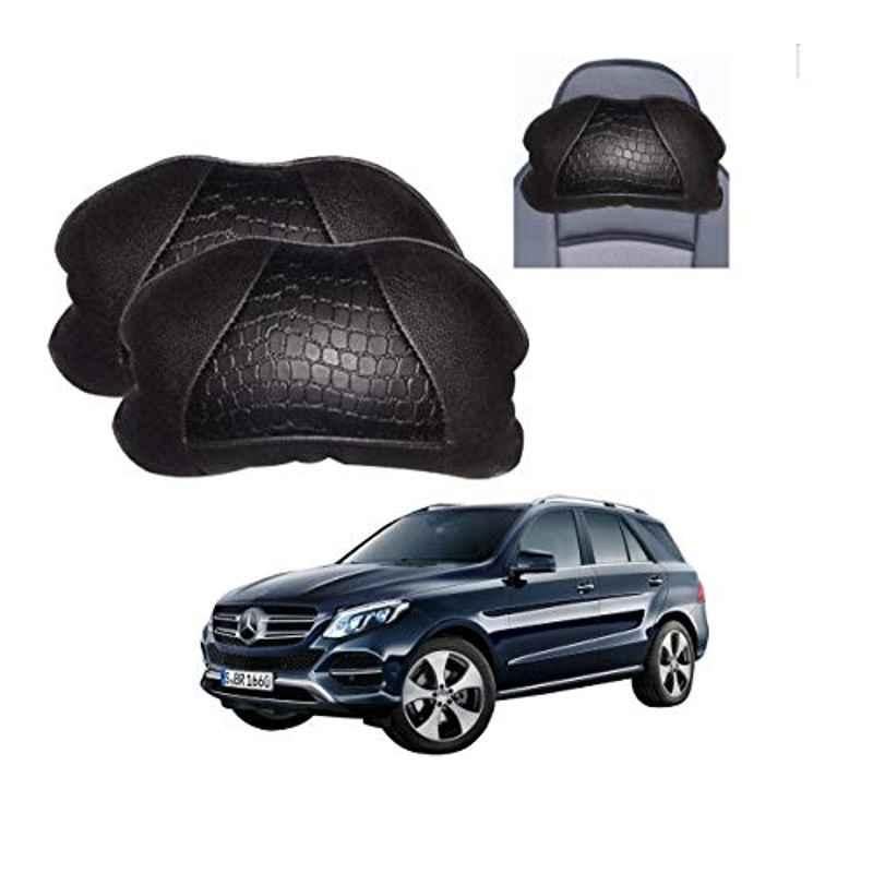 Kozdiko 2 Pcs Black Neck Rest Cushion Pillow Set for Mercedes Benz GLE-Class