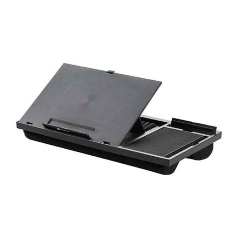 Portronics My Buddy G 15 inch Black Laptop Desk with Storage & Mouse Pad, POR 1365