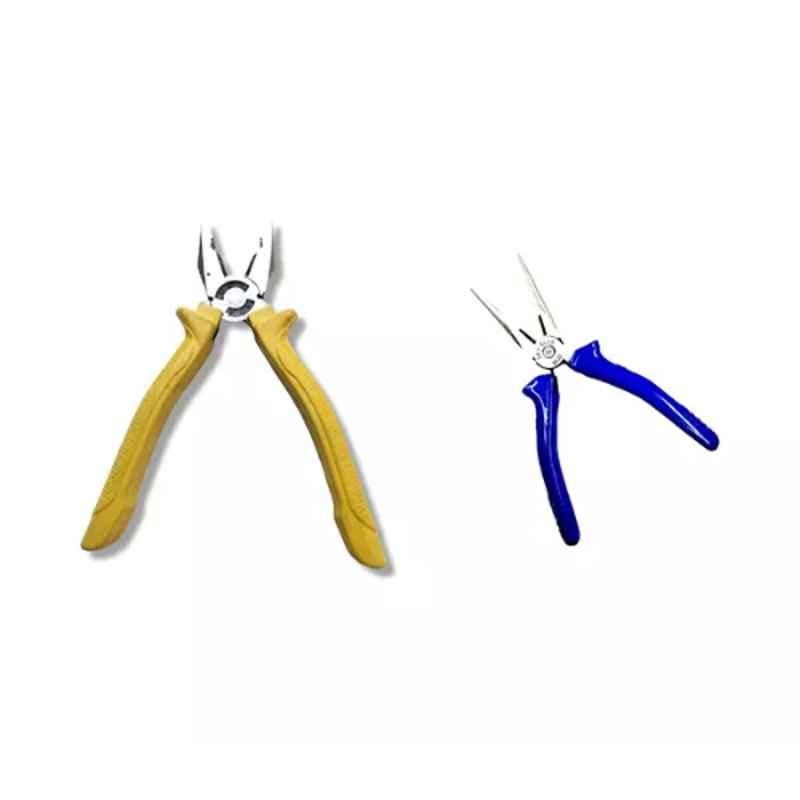 Sky Blue 2 Pcs 7.8 inch Lineman Plier Combo, SBE_PLIER_COMBO_MOD_01747
