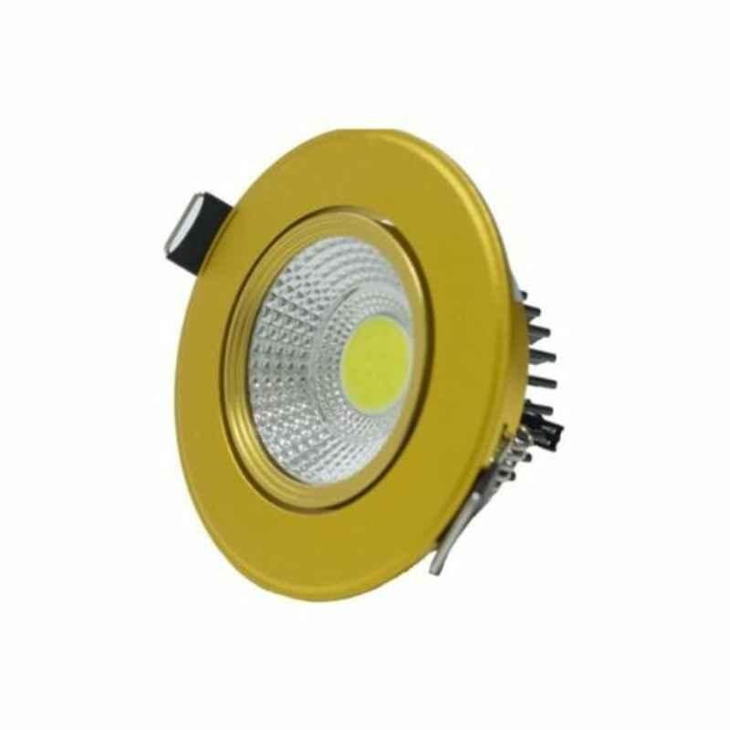 RR 100-265 VAC 6500K Gold LED Down Light, RR-COB5LD-G-EC