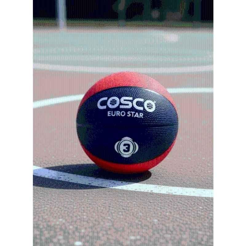 Cosco Euro Star Red Basketball, Size: 3