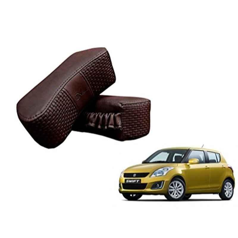Kozdiko 2 Pcs Memory Foam Cola Neck Rest Cushion Pillow Set for Maruti Swift